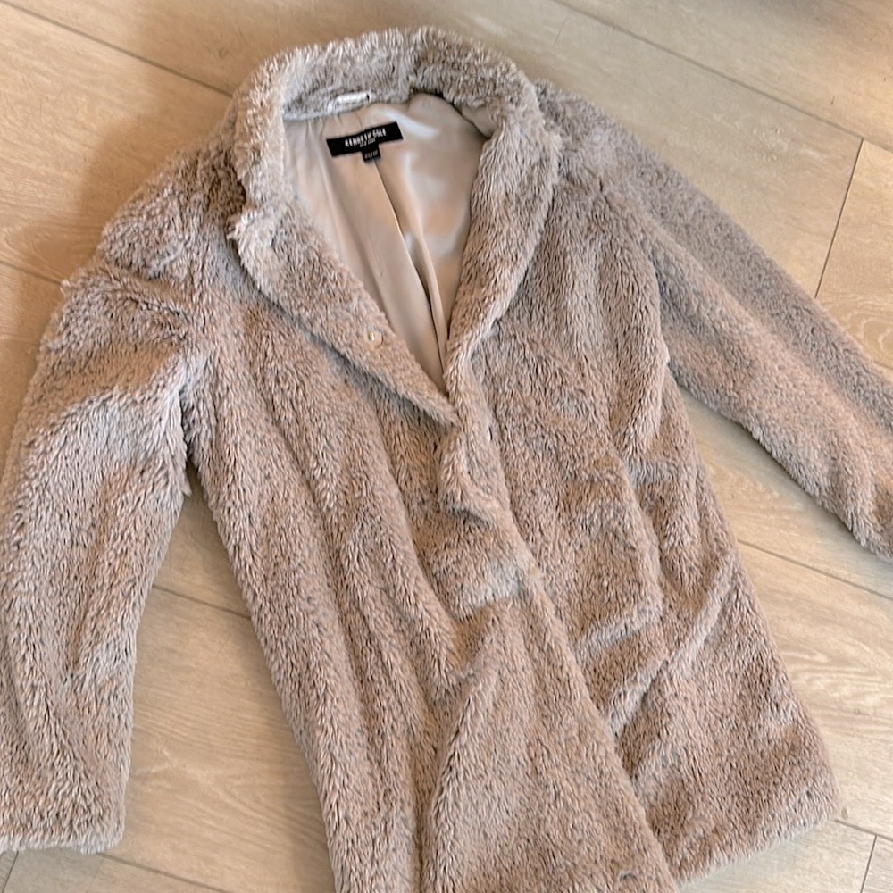 Kenneth Cole - maybe fuzzy jacket! So warm - XS